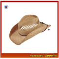 SCB001/ High quality raffia straw cowboy hat/ cheap cowboy hats